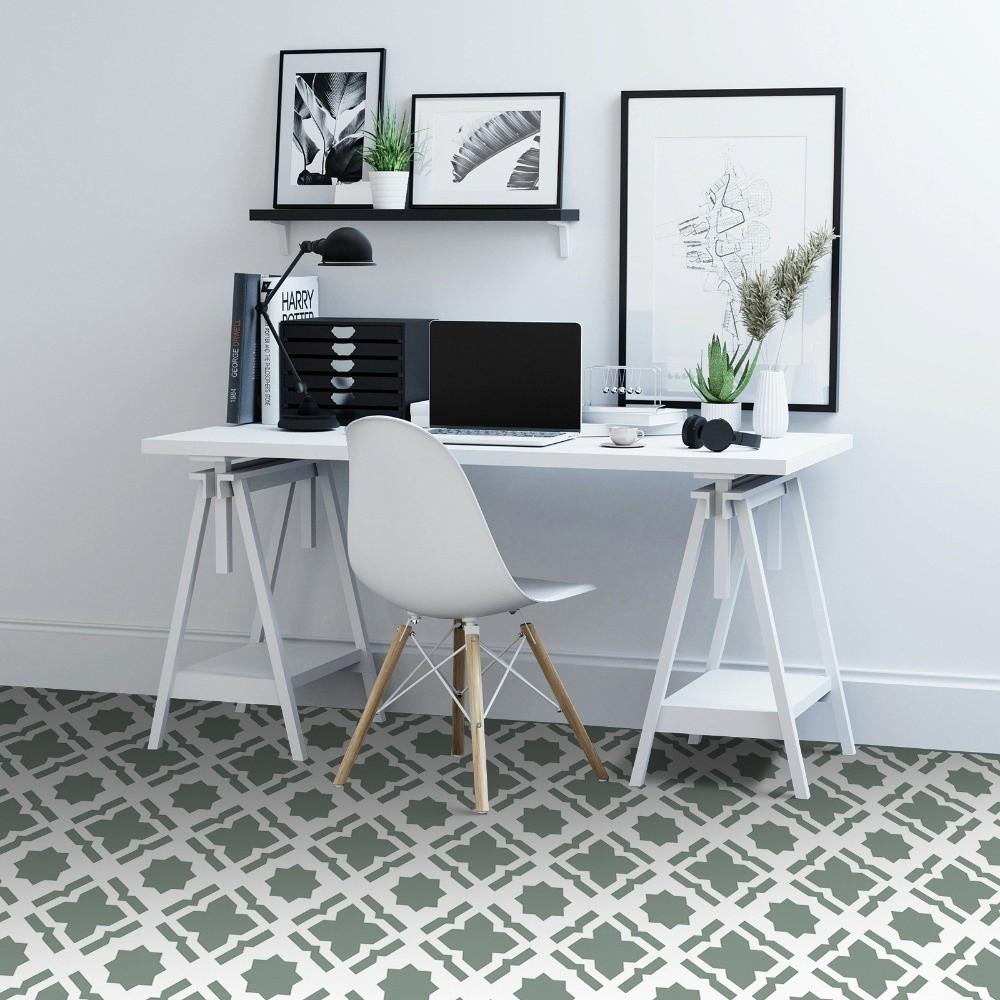 6pcs Waterproof Self Adhesive Floor Tile 30x30cm Peel & Stick Vinyl Stickers Bathroom Kitchen