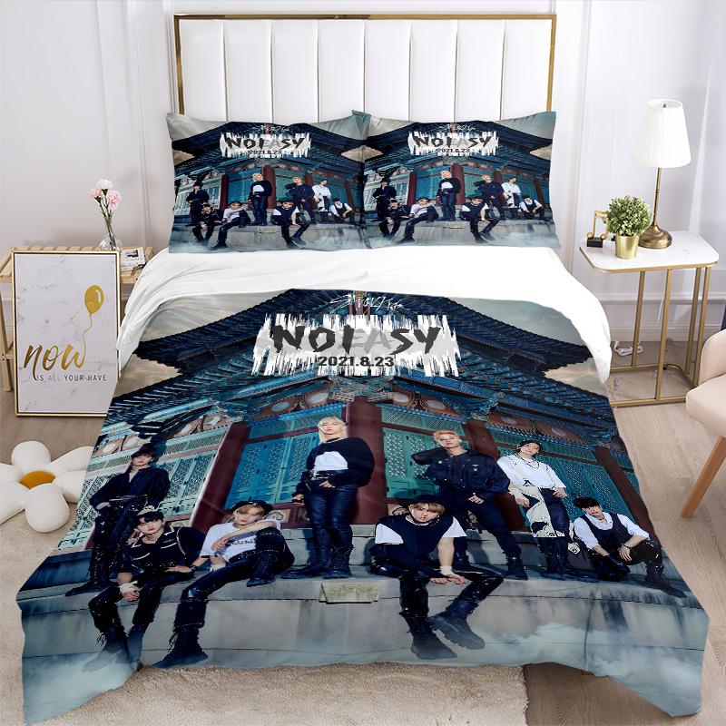 Kpop Group'S Traditional Fusion Print 3Pcs Bedding Setduvet Cover With 2 Bedropillowcase Home Birthday Gift