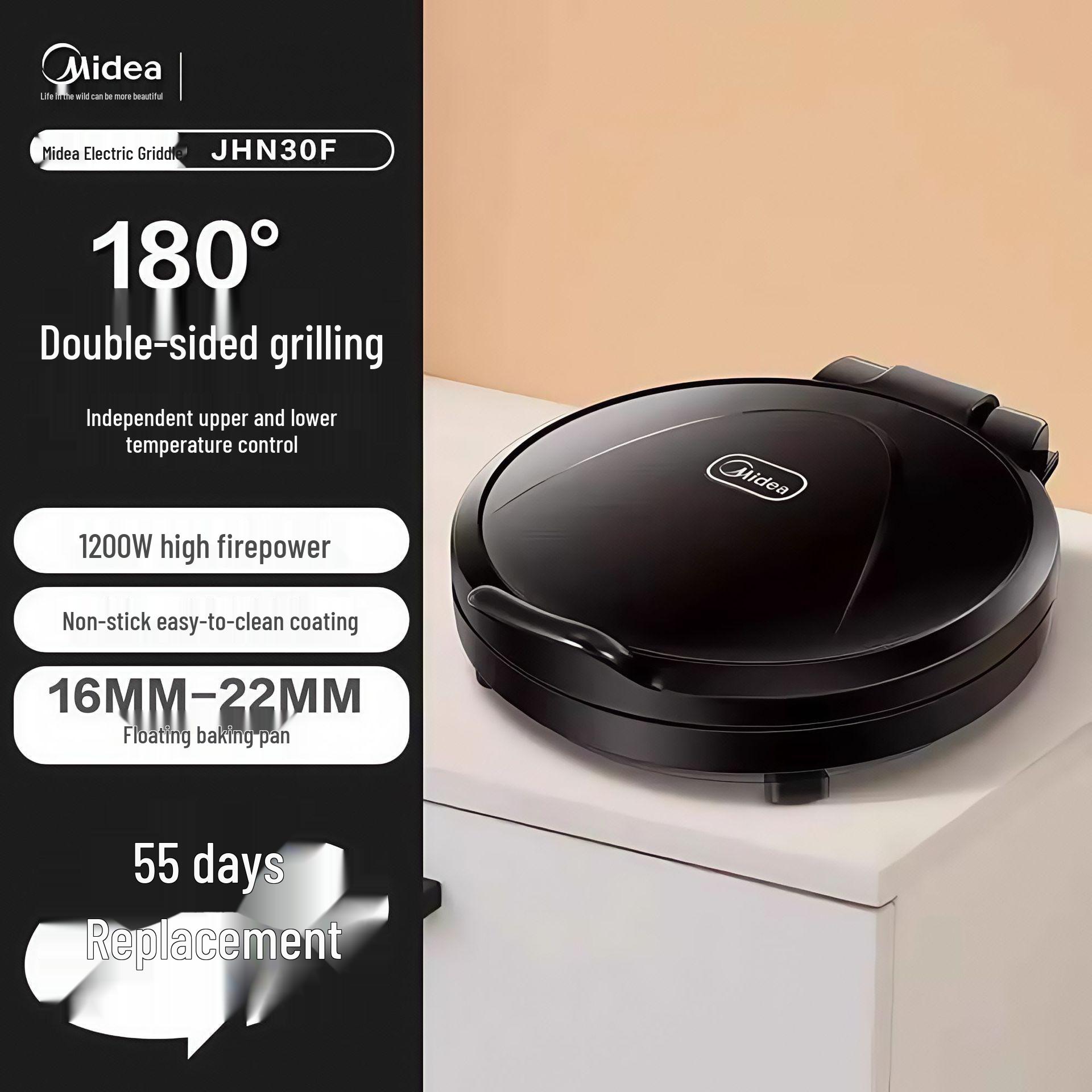 American Electric Griddle: Double-Sided Grill, Roaster  Pancake Maker with One-Button Start, Mechanical Version.