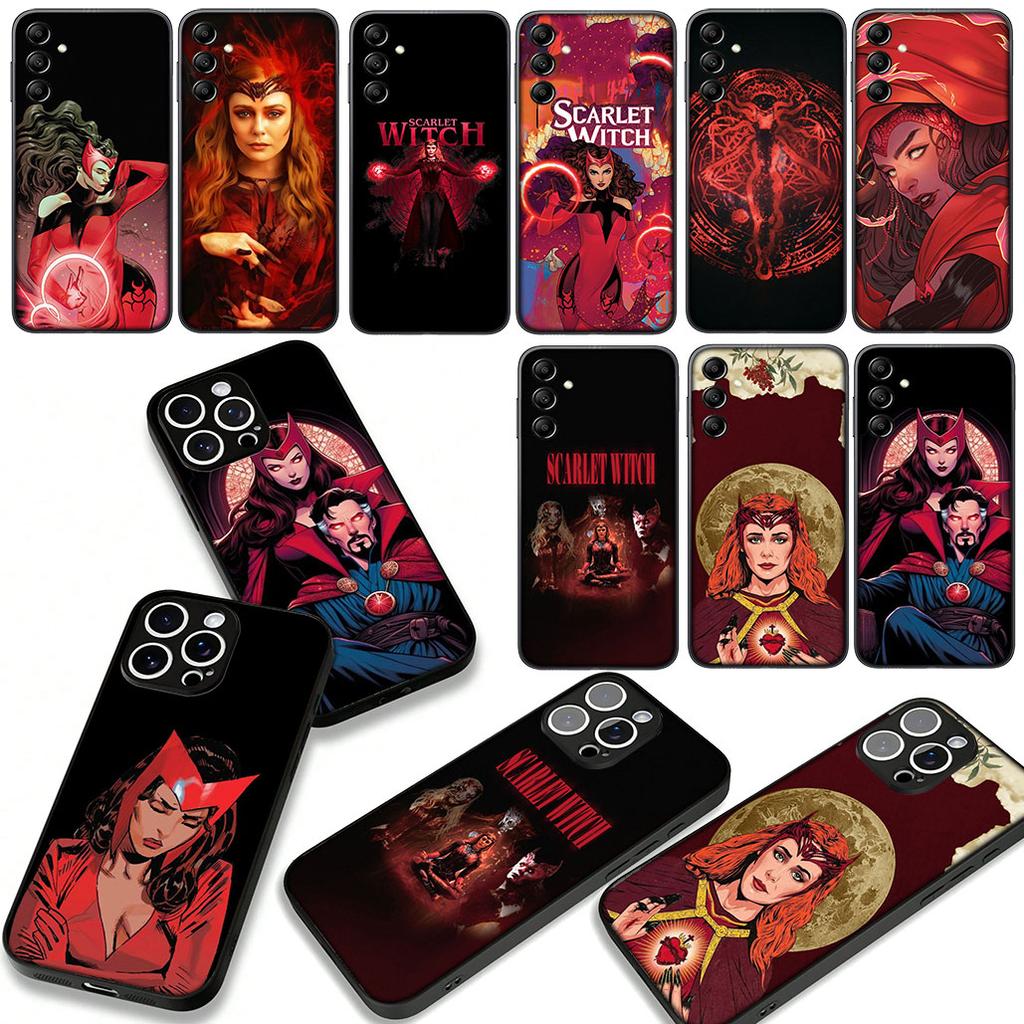 Scarlet Witch Marvel Wallpaper Cover Phone Case for Apple iPhone 16 15 14 Plus 13 12 Mini 17 Pro Max + 16E Air 16+ ProMax