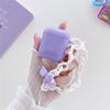 Compatible with Apple AirPods Pro 1st Gen Bluetooth Earphone Protective Case 1/11 Purple Cute Little Bear Earphone Headphone Case