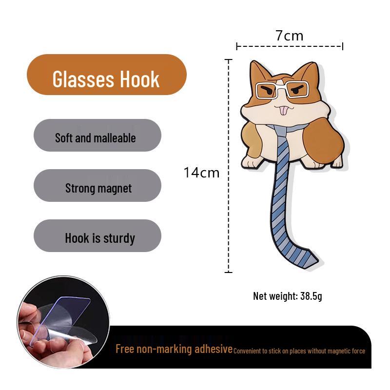 Nordic Cartoon Fridge Magnet Hooks: Cute, Creative 3D Stereo Decoration with Strong Magnetic Hold.
