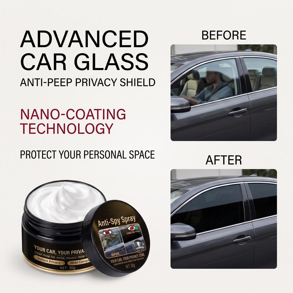 Car Window One‑Way Vision Anti‑Peep Cleaning Paste Professional Deep Clean Stubborn Dirt For All Automotive Glass Surfaces