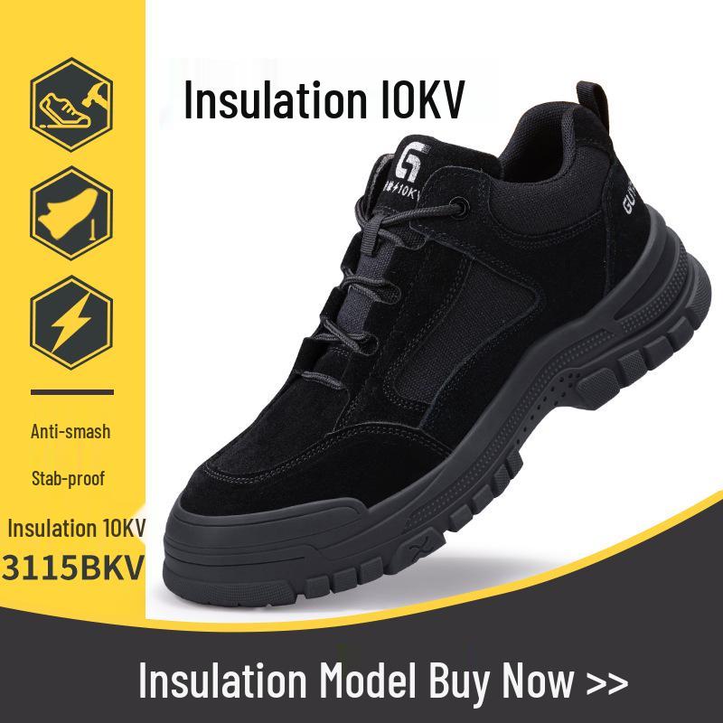 

10KV Insulated Unisex Safety Shoes: Breathable, Anti-Slip, Anti-Smash, Anti-Puncture, Wear-Resistant Electrician Work Shoes