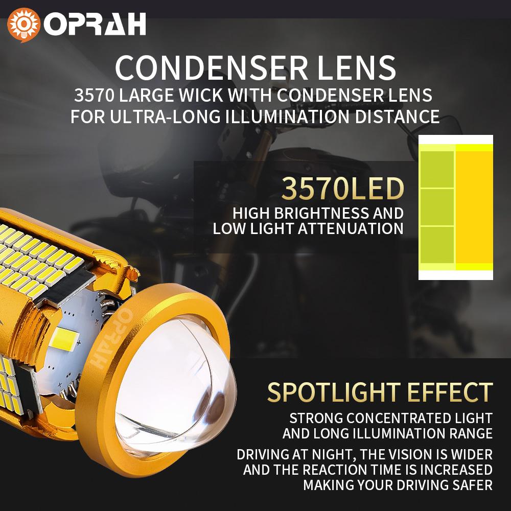 H4 H6 Motorcycle Headlight High Low Beam BA20D 4014 3570SMD Bulbs Canbus No Error Auto Fog Lamp Moto Motorcycle White Amber 12V