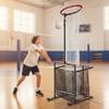 Volleyball Setter Target with Hoop Adjustable Height for Backyard