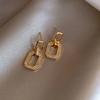 Exquisite Luxury Micro Inlaid Zircon Geometric Square Earrings for Woman 2024 Korean Fashion Zircon Party Girls Unusual Earring