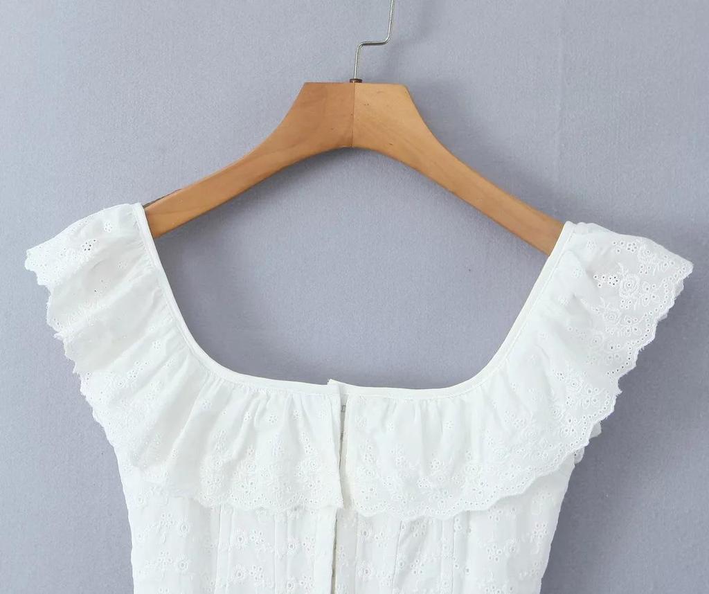 European & American Spicy Girl Style Square Neck Corset - Spring INS Hot Trend Women's Clothing