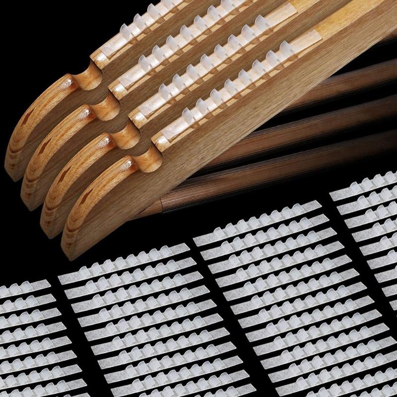 Silicone Hanger Grip Adhesive Clothe Hanger Strip 2.75x0.23 Inch Hangers Grip Clothes Hanger Handle Strips Grippers