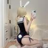 Bunny Girl Navy Open Chest Sailor Uniform School Swimsuit with Stockings Bow Tie Sexy Cosplay Reverse Bunny Lingerie Rabbit Training Temptation