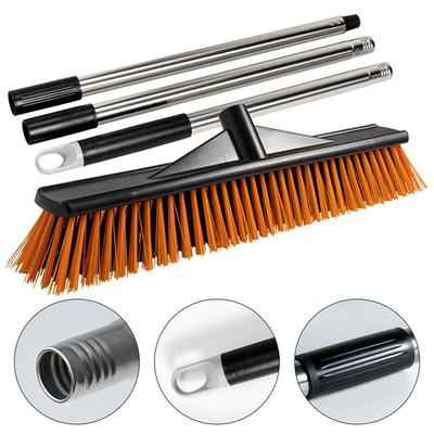 Hard Bristle Broom Stiff Bristle Scrubber Portable Outdoor Sweeping Brush For Floors Shower Cleaning Brush Floor Scrub Brush For