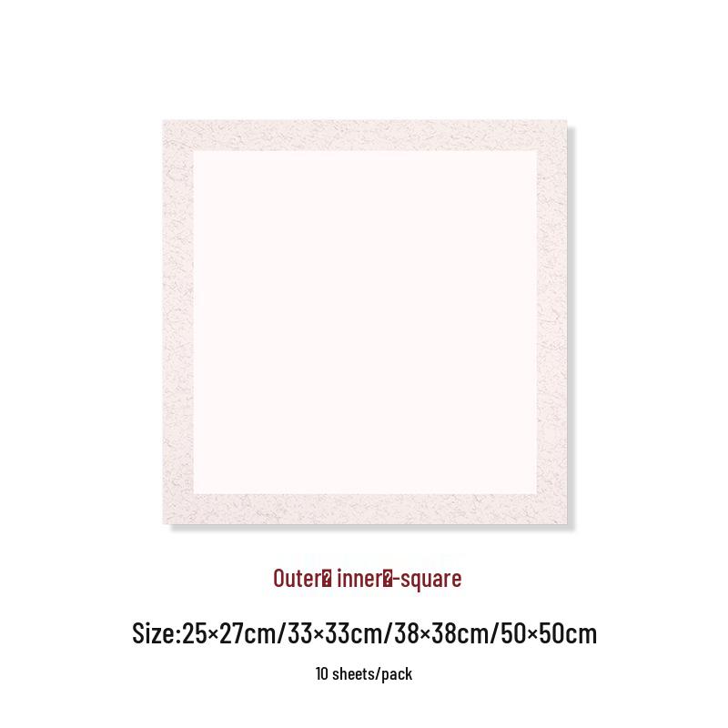 Doufang Xuan Thickened Soft Card, Mirror Surface Blank Drawing Paper for Calligraphy & Freehand Painting