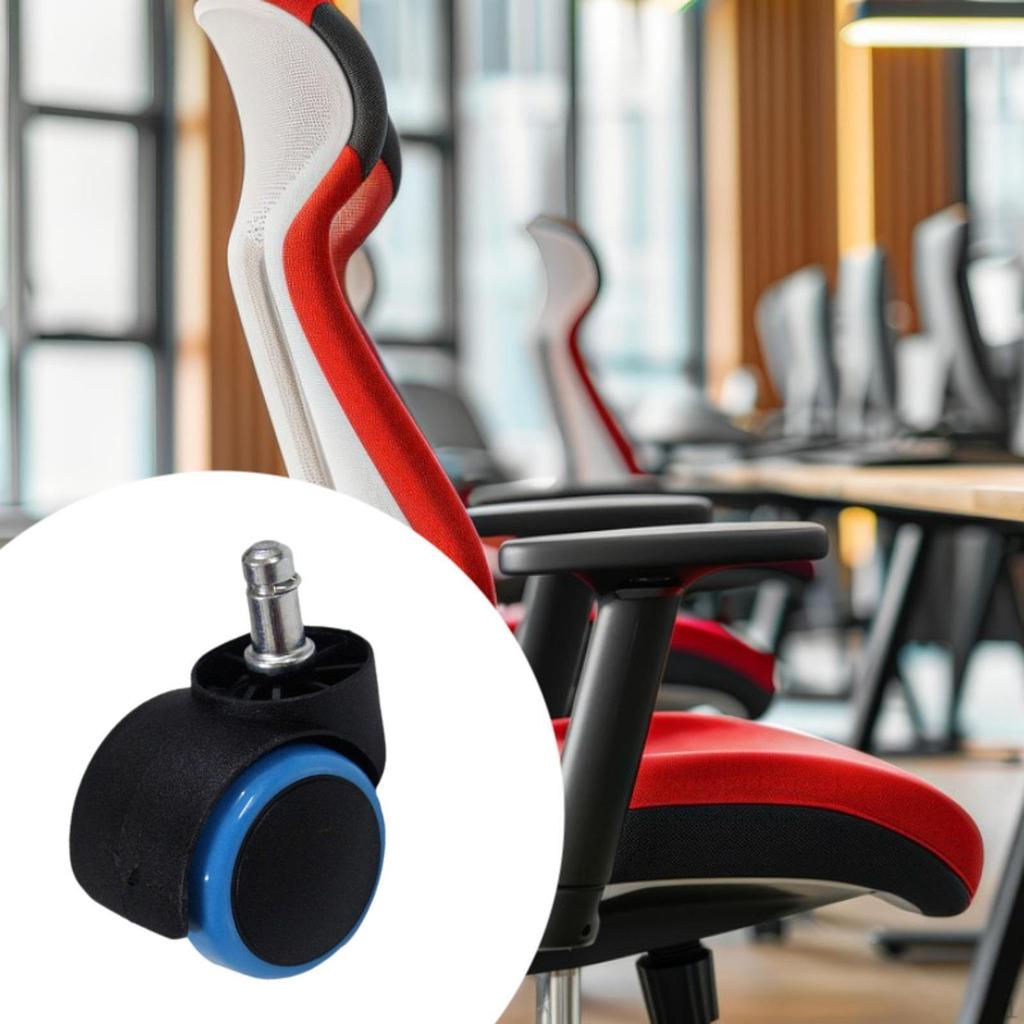 Office Chair Wheel 2" Rotating Heavy Duty Smooth Roller for All Floors Home Desk