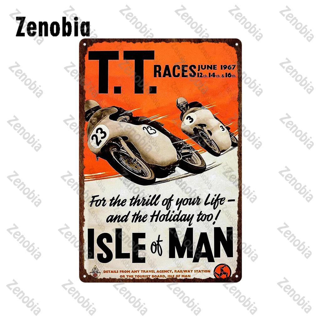Motorräder Metallschilder Blechschild Ace Cafe London Straßenrennen Wandaufkleber Isle of Man TT Garage Bar Kneipe Heimwanddekoration