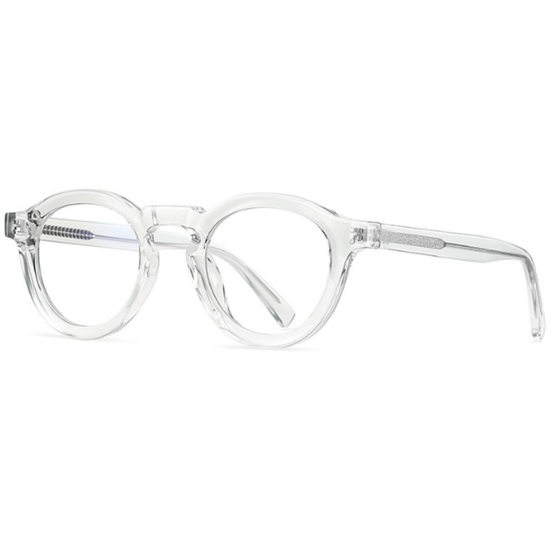 Round Photochromic Glasses Men Women UV Protection Myopia Eyewear 0 To 6 Diopters Lightweight Frame