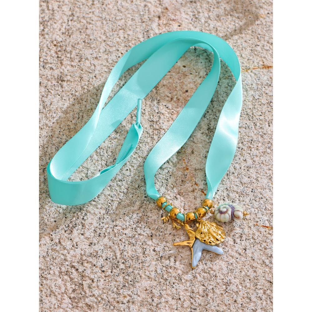 Yhpup 2PC Shoelace White Blue Ribbon Heart Starfish Shell Charm Pendant Shoes Laces Canvas Casual Shoelace Handmade Accessories