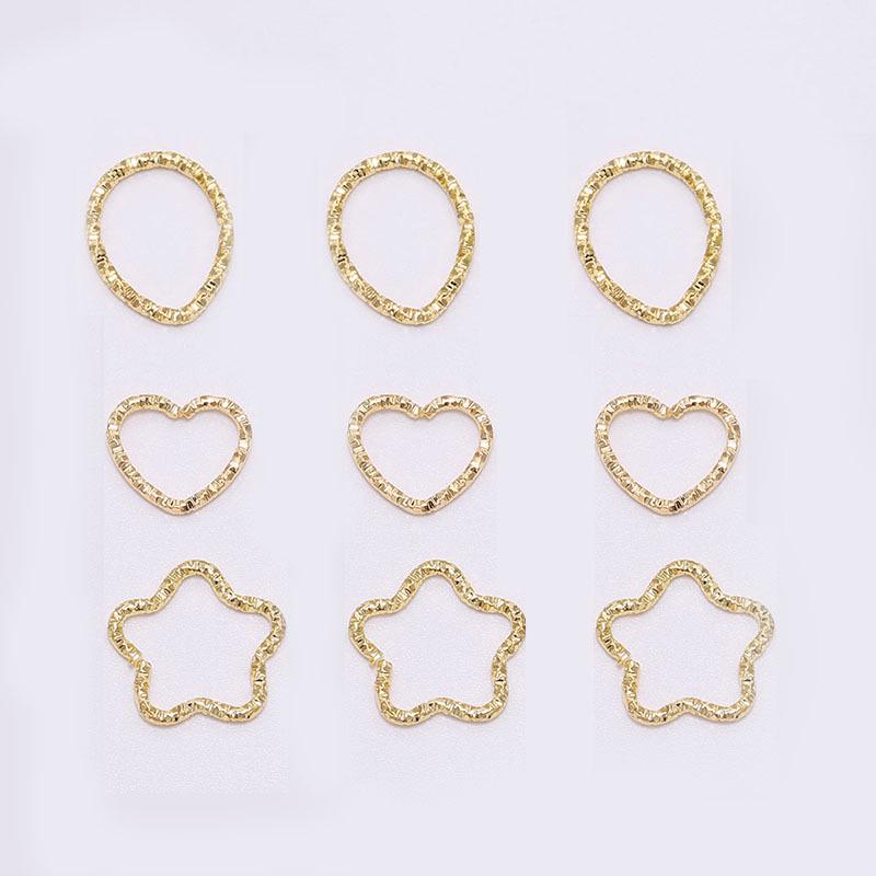 Five-Pointed Star Embossed Twist Ring - DIY Jewelry Accessory