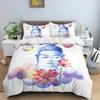 Family Buddha Mandala Comfortable Duvet Quilt Cover Pillowcase Bedding Set Children Bedroom Decoration Home Textile