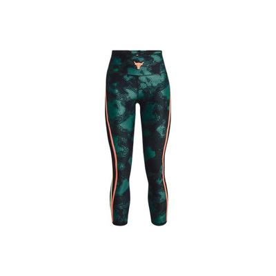 Project Rock Drukowane Spodnie Kompresyjne Capri Damskie Spodnie Teal 1377954-722