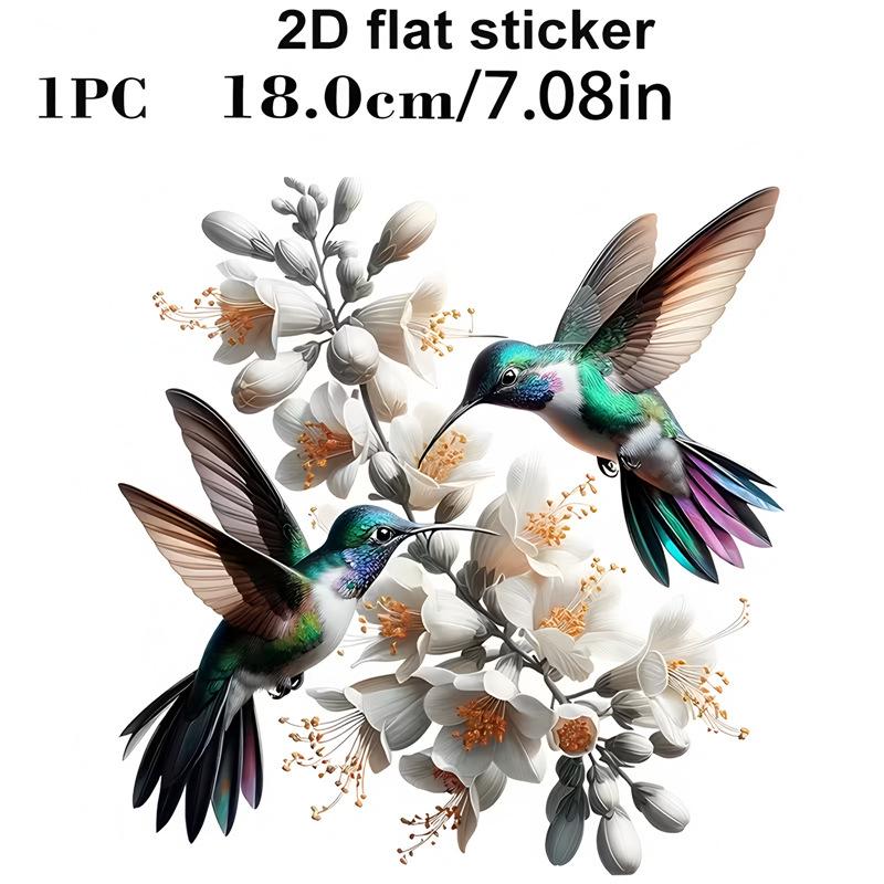 

Small Bird & Flower Car Truck Fuel Cap Decor Sticker 18 cm