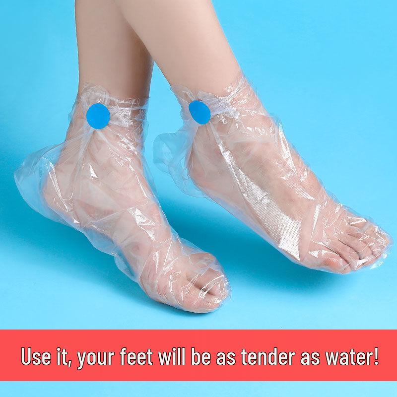 Disposable Moisturizing Foot & Hand Mask - Transparent, Waterproof Cover for Home Care