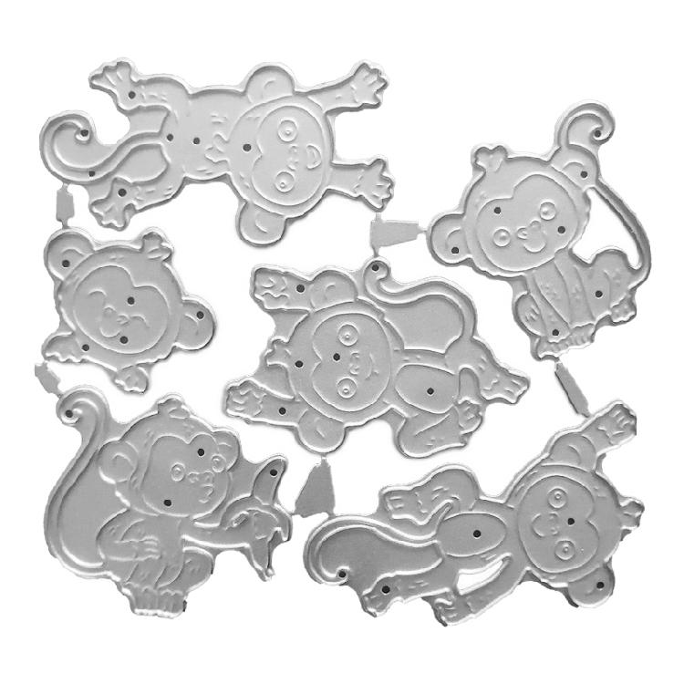 

Six Little Monkeys Carbon Steel Printing Cutting Die Album Paper Mould 1