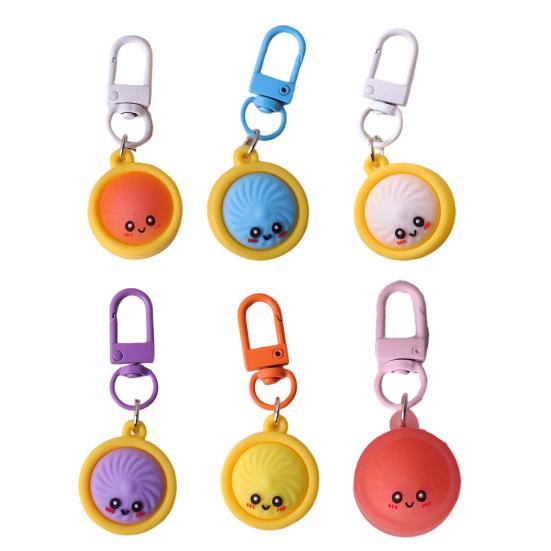 Mini Dumpling Keychain Pendant 6/8/10Pcs Soft Cartoon Snack Accessories 6pcs