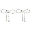2pcs Rhinestone Design Rhinestone Bow Brooch Tassel Design Tassel Brooch Pin  Celebrations