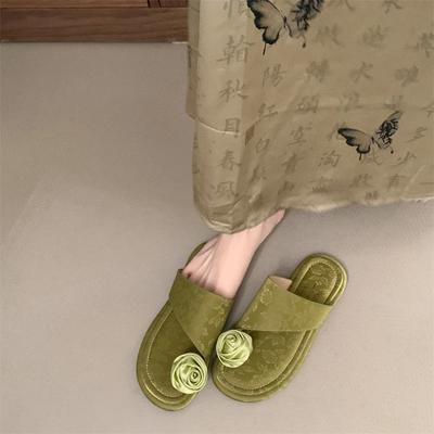 Fashion New Summer Women Slippers Fashion Elegant Clip Toe Soft Sole Flats Slides Shoes Ladies Outdoor Beach Sandalias Female Flip Flop