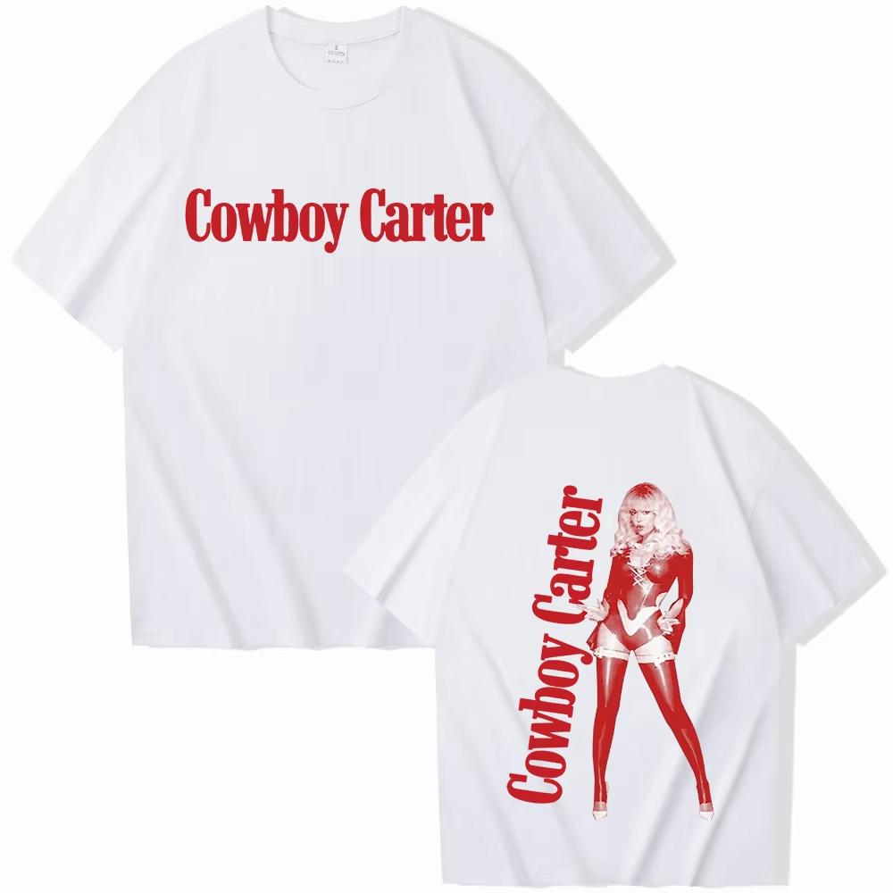 Beyonce Cowboy Carter 2026 T-shirt Man Women Harajuku O-neck Summer Casual Fashion High Quality Loose Street T-shirt Unisex