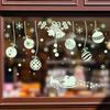 Adesivi murali per finestre di Natale che brillano al buio Adesivi per finestre luminose a forma di fiocco di neve di Natale