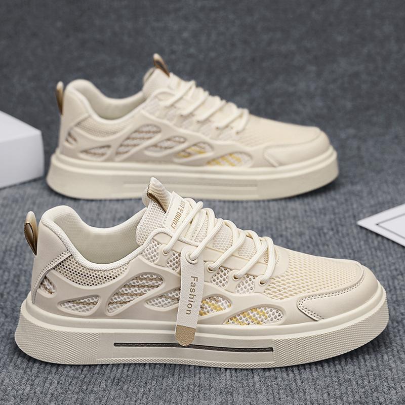 Summer Breathable Mesh Casual Board Shoes Light Sports Soft Sole Height Gradual Change Color Small White Tide Shoes