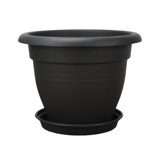 Weatherproof Plant Pots Round Flower Pot, Lightweight Pot with Drainage UV Resistant Garden Holes, Modern Planter for Indoor And Outdoor Plants