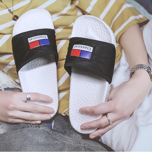 Summer Men's Slippers Beach Shoes Men's Outdoor Fashion Trend Slippers Popcorn Slippers