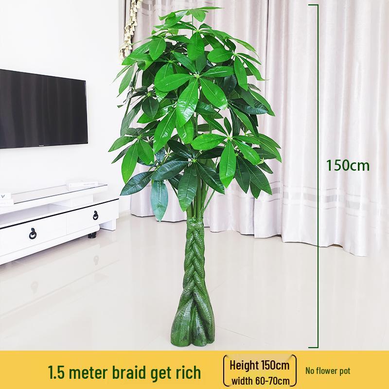 Large Potted Money Tree: Artificial Bonsai for Indoor Decoration
