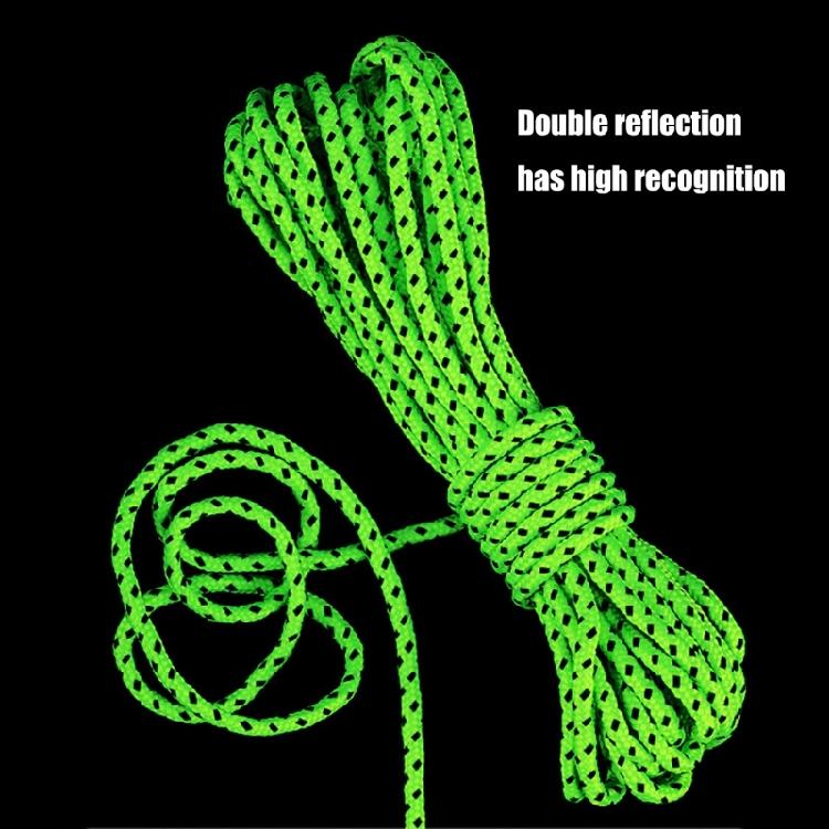 Outdoor Reflective Paracord Rope Camping Survival Rope High Strength Tent Lanyard Strap Camping Tent Accessories