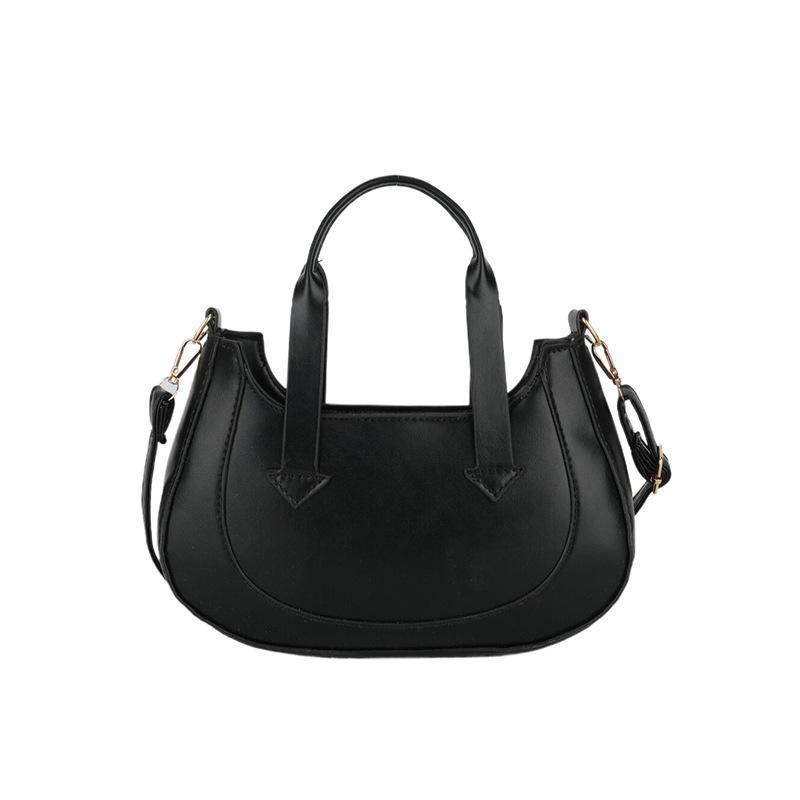 

Французская нишевая сумка подмышкой женская 2024 новая текстура универсальная сумка-полумесяц модная иностранная сумка-мессенджер через плечо чёрный