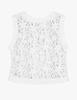 Gimmideoyeong G_Shirring-Trim Knit Vest / White