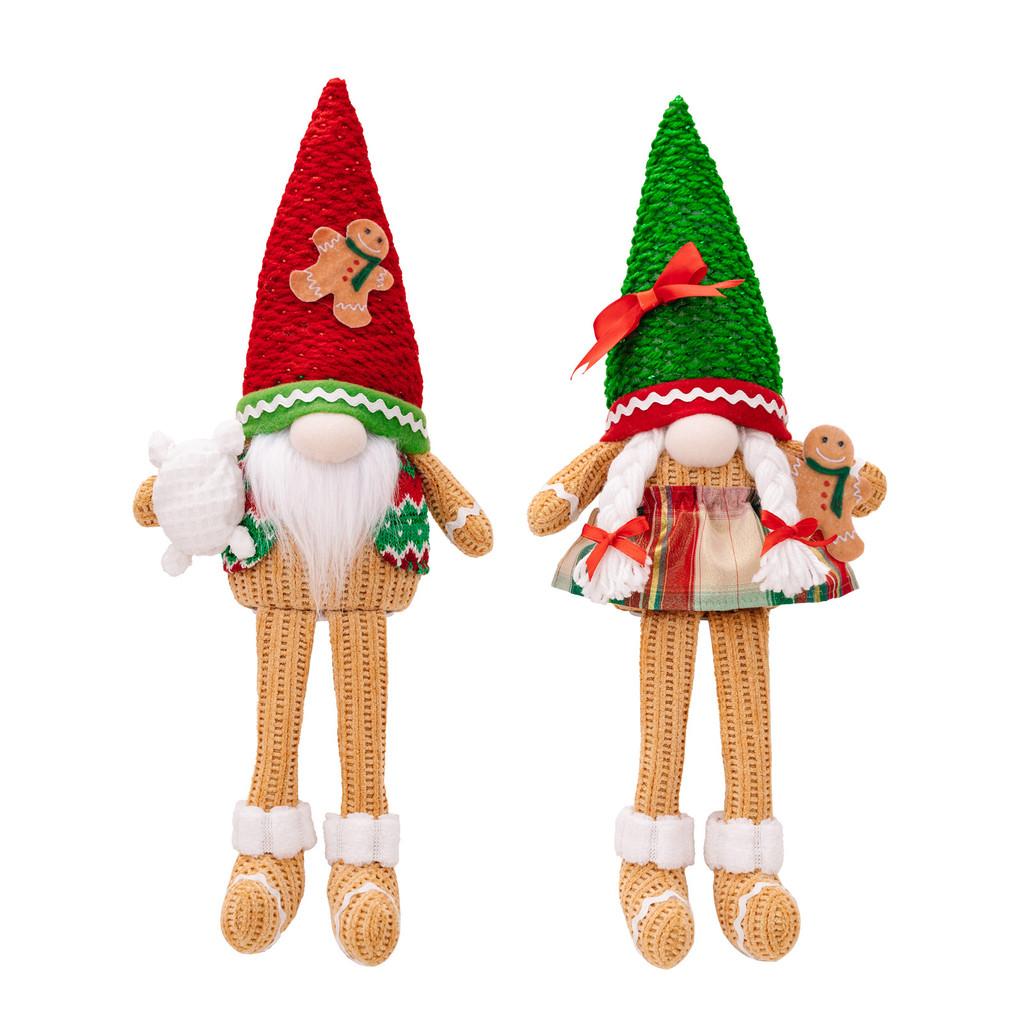 Whimsical Man Gingerbread Lighted Doll With Hanging Legs For Joyful Christmas Decor