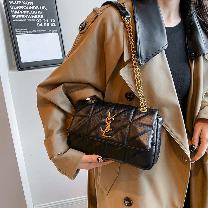 Elegant Women's Diamond Chain Shoulder Bag - 2025 Trendy Versatile Fashion