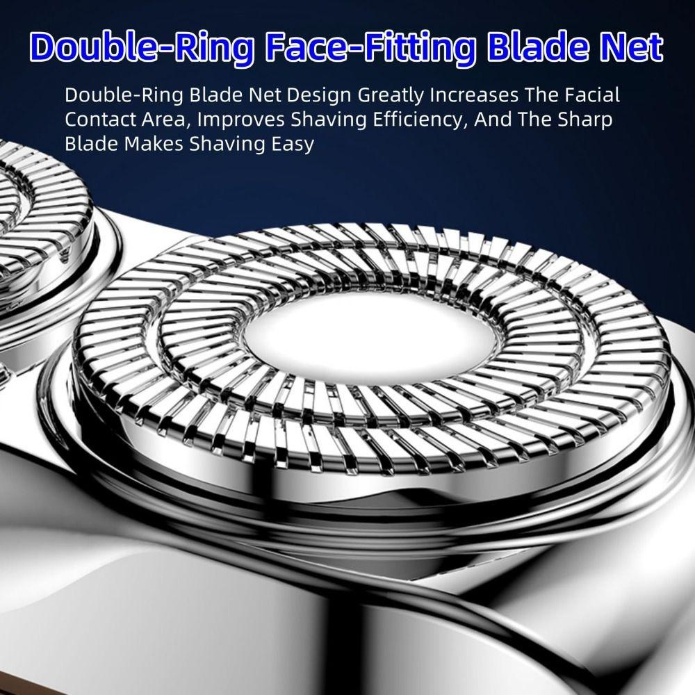 Mini Electric Razor Double-Ring Men's Shaver Portable Pocket Shaver