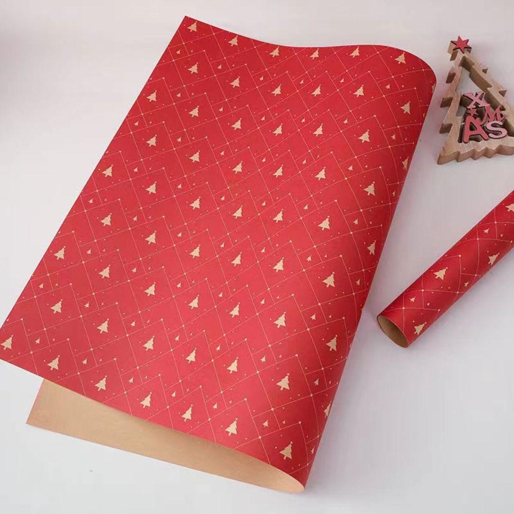 10 Pcs Multifunctional Christmas Gift Wrapping Paper Multi-purpose DIY Crafts Paper  New Year Party