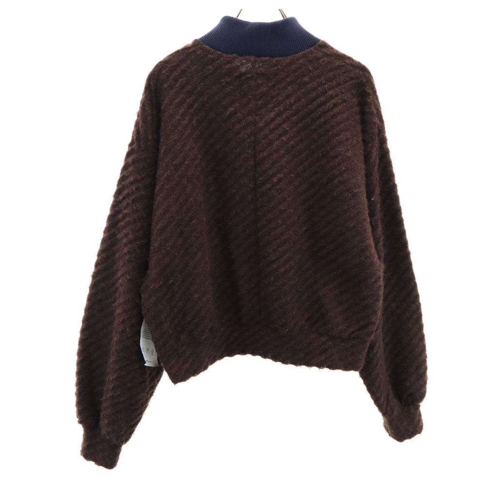 SHAREEF Made In Japan Long Sleeve Mock Neck Sweater 1 Two-tone Color Women Used