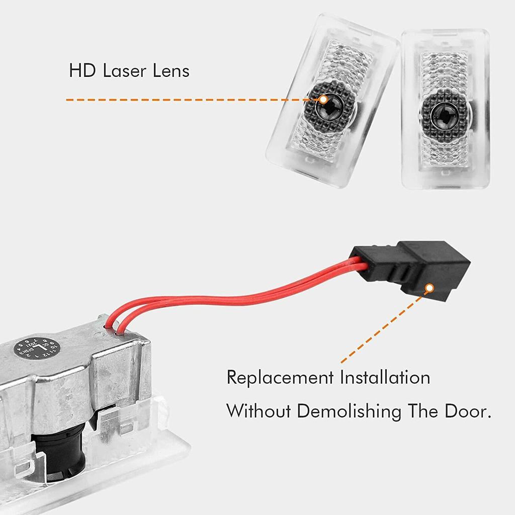 SiegenPro Car Door Light Logo Projector Compatible with Tesla Model 3 Y S X