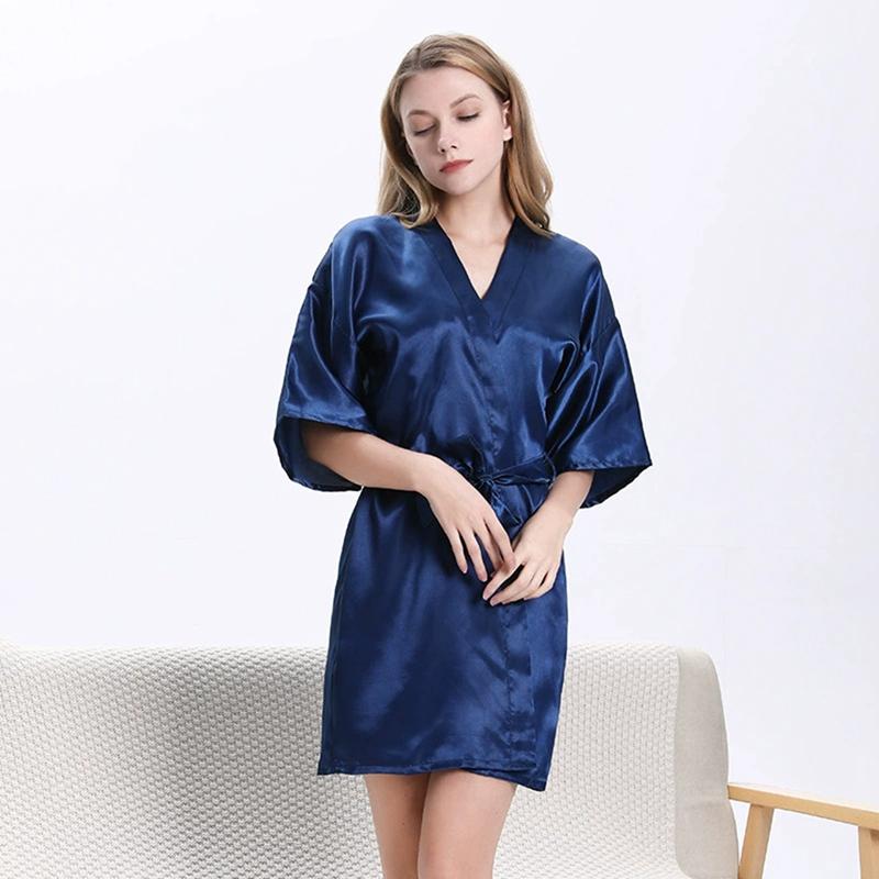 Women Short Sleeve Gown Robe Loungewear Pajamas