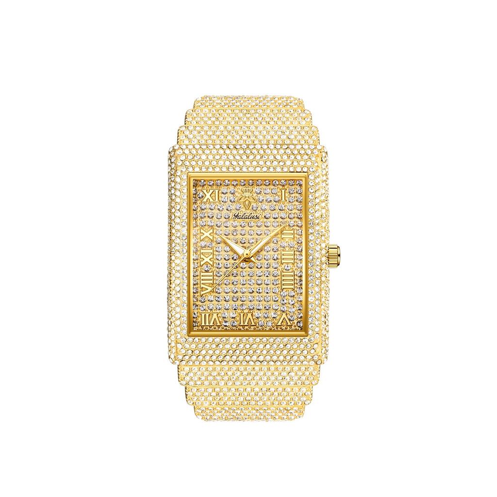 Full Diamond Watch British Waterproof Square Watch Women'S Ipg Vacuum Plated Watch