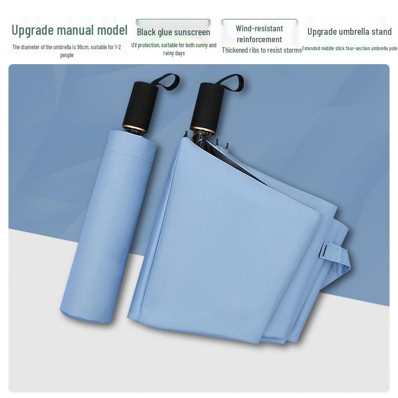 24-Rib Windproof Sun Protection Umbrella for Rain or Shine, Customizable Advertising Umbrella