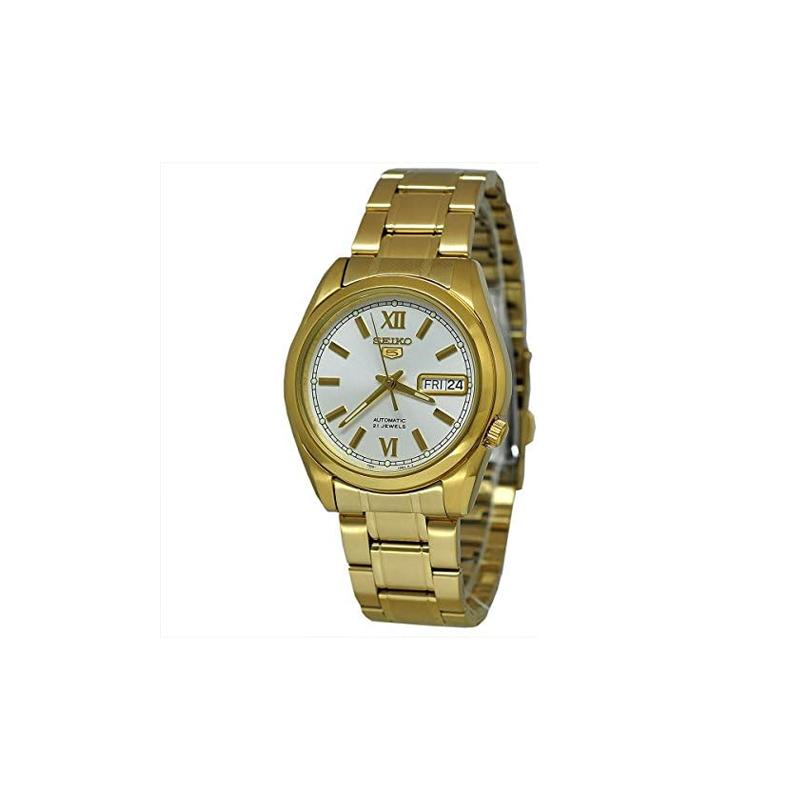 SEIKO 30 meters waterproof Automatic Steel Strap men s watch white dial SNKL58K1 белый