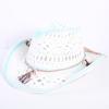 Popular sombrero de vaquero occidental hueco clásico europeo y americano, moda para hombre y mujer, sombrero de paja transpirable para vacaciones, protección solar