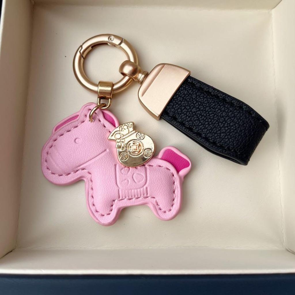Daklpiw Keychain, Fashionable, Leather, Horse Charm, Bag Charm, Animal, Rodeo Charm, Cute, Accessory, Car